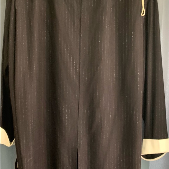 Vintage Impulsive Black Pin Striped Blazer and Maxi skirt set.  Never been worn - Picture 2 of 4